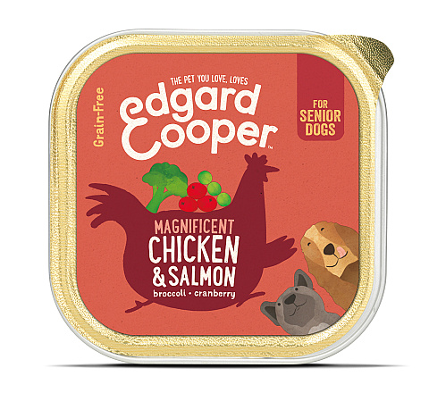 Edgard & Cooper hondenvoer Senior kip en zalm 150 gr