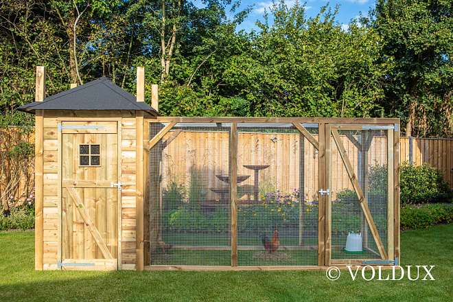 Voldux Kippen- of konijnenhok Hooiberg Eline XL