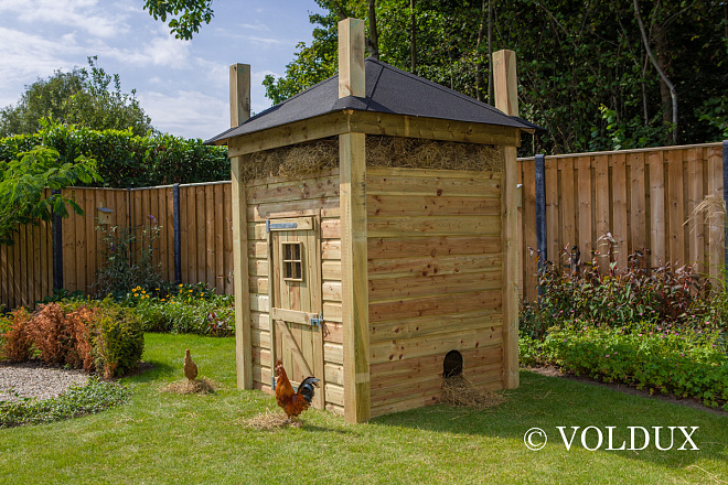Voldux Kippen- of konijnenhok Hooiberg Loes