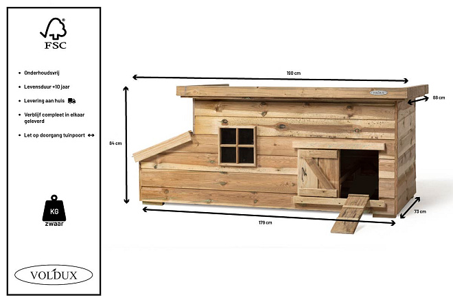Voldux kippenhok Fenne