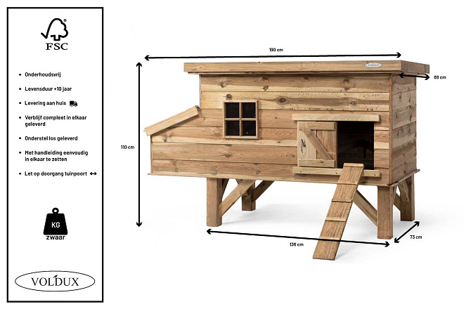 Voldux Kippenhok Finn
