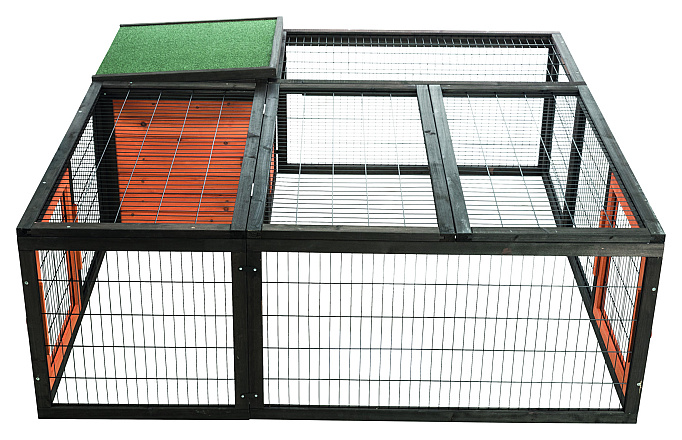 TRIXIE Natura Ren met Afdekking Zwart/Bruin