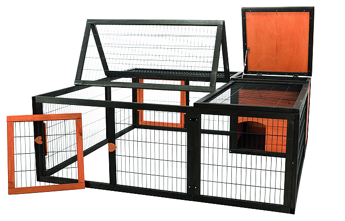 TRIXIE Natura Ren met Afdekking Zwart/Bruin