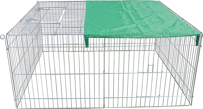 Draadren met Zonnedoek <br>144 x 116 x 65 cm