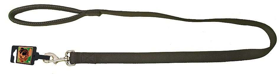 Nylon hondenlijn Soft Protection zwart