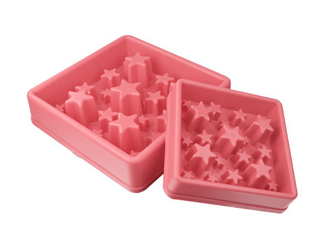 Eat Slow Live Longer voerbak Star pink